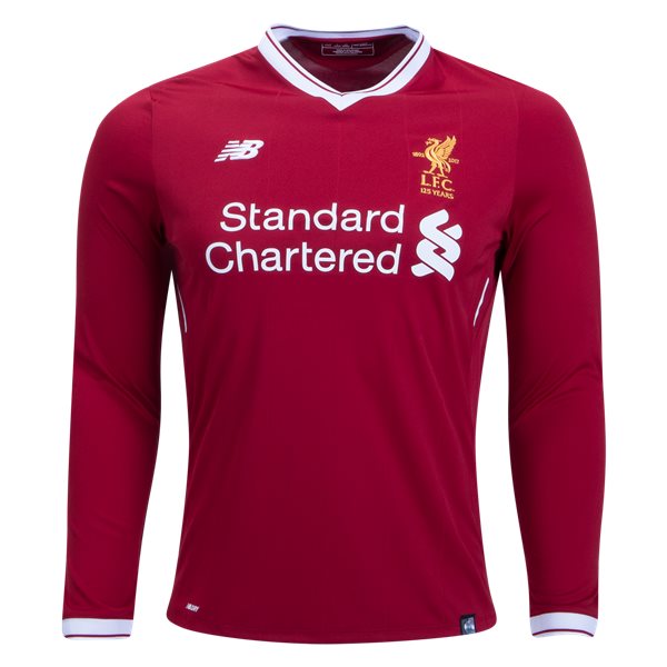 CAMISETA New Balance Liverpool Manga larga PRIMERA EQUIPACIÓN 17/18