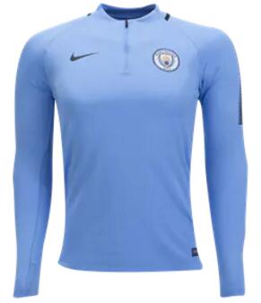 CAMISETA Manchester City Manga larga Squad Top 17/18