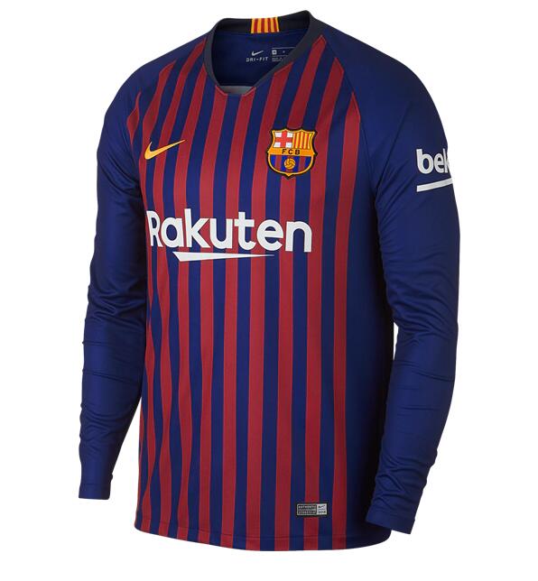 Camiseta Barcelona 1a Equipacion 2018/19 Manga Larga