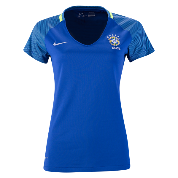 CAMISETA BRASIL 2016 Mujer SEGUNDA EQUIPACIÓN Soccer