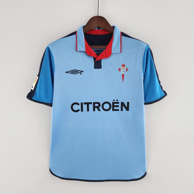 Camiseta Retro Celta De Vigo Primera Equipación 02/04