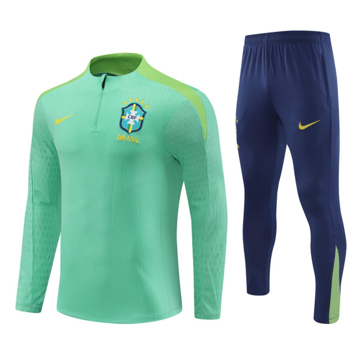 Camisetas BRASIL Pre-Match (Hombre/Niño) 24/25 + Pantalones