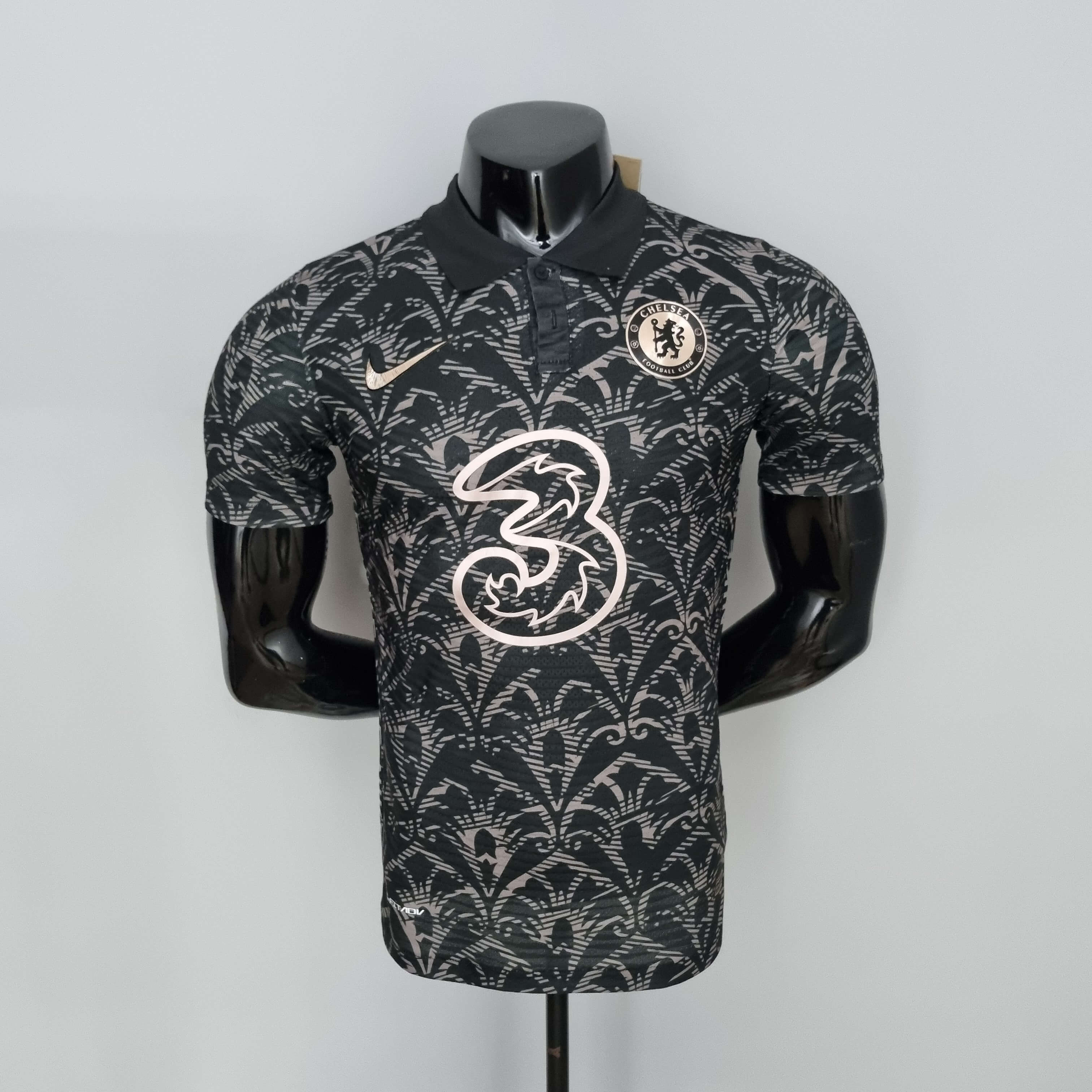 Camiseta 22/23 Chelsea Clásica Negra Dorada