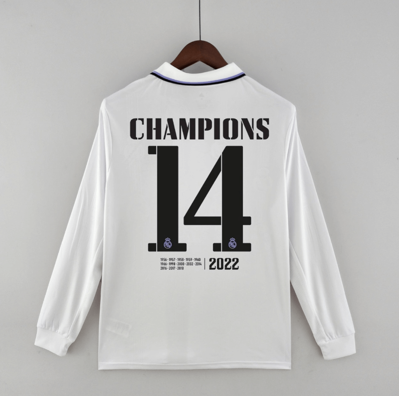 Camiseta 22/23 Real Madrid 14 Champions Liga De Campeones De La UEFA ML