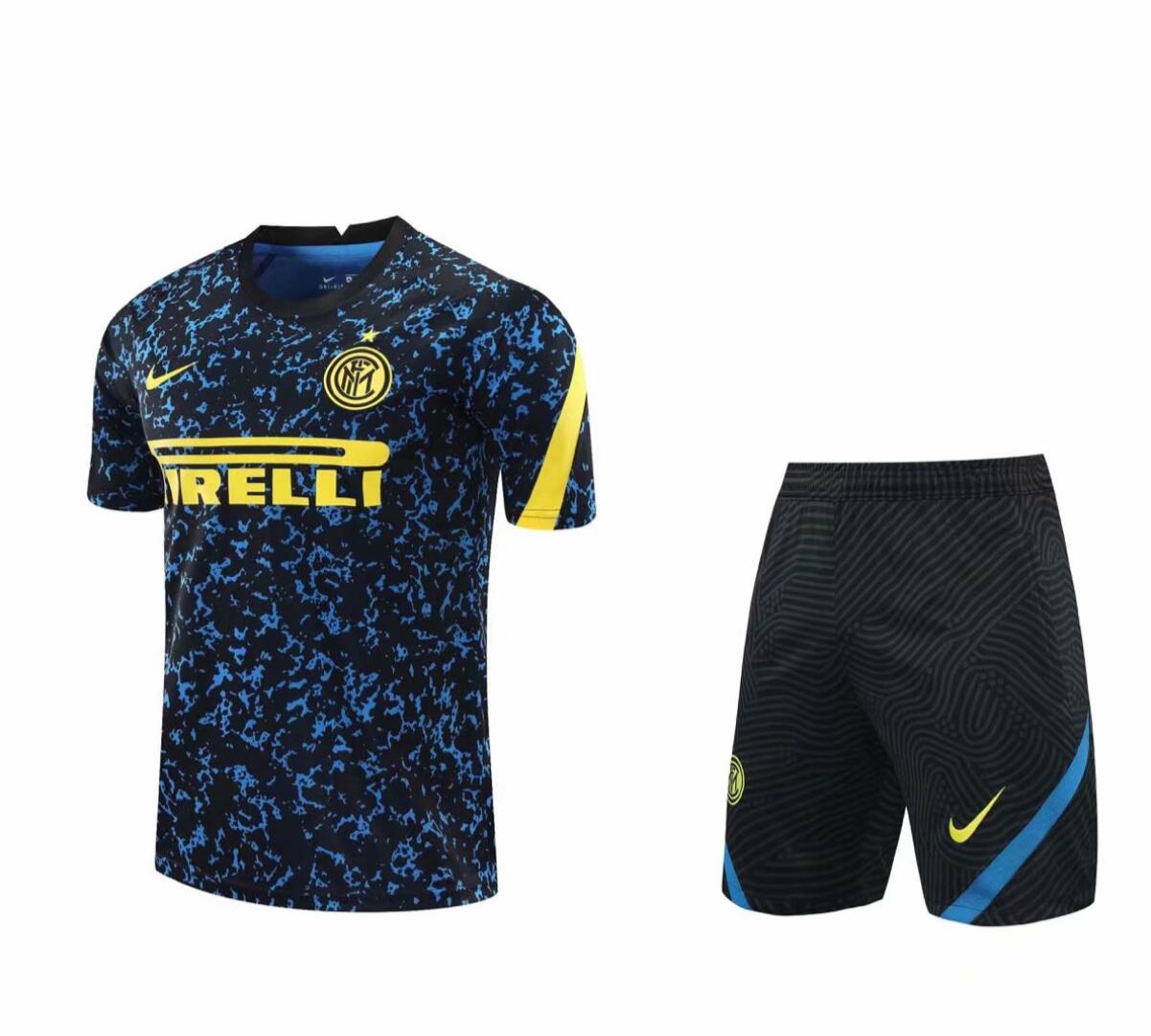 Camiseta Inter Milan 2020-2021 Entrenamiento Camuflaje Azul