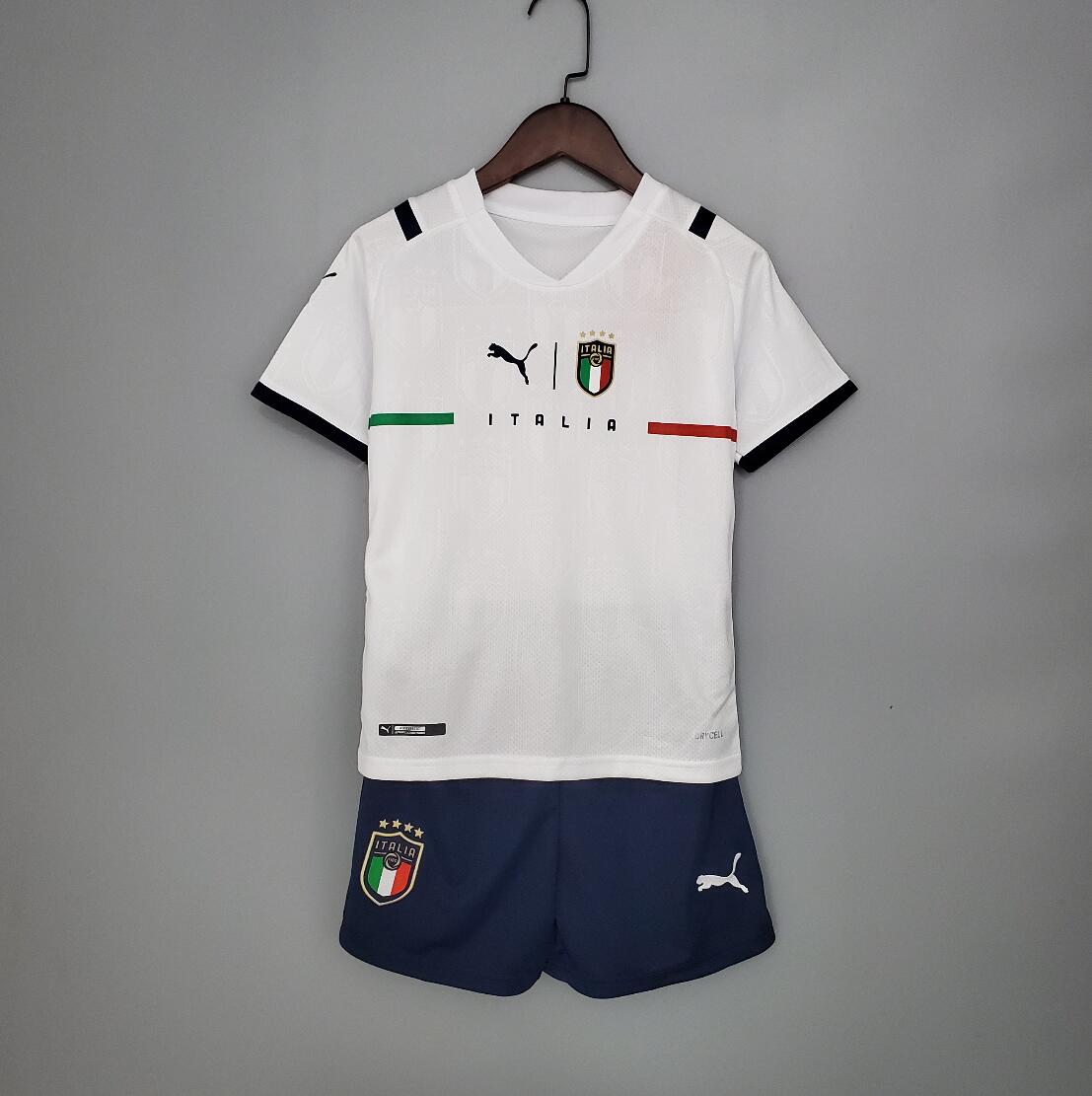 Segunda Camiseta Italia 2021 Nino