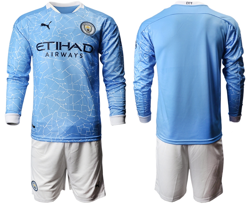 Camiseta Manchester City 1ª Equipación 2020/2021 ML