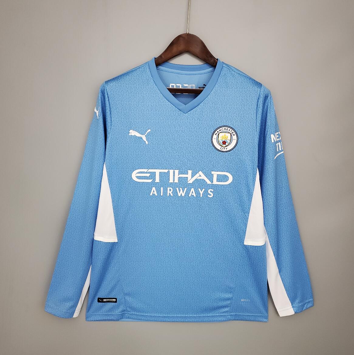 Camiseta Manchester City Primera Equipacion 2021/2022 ML