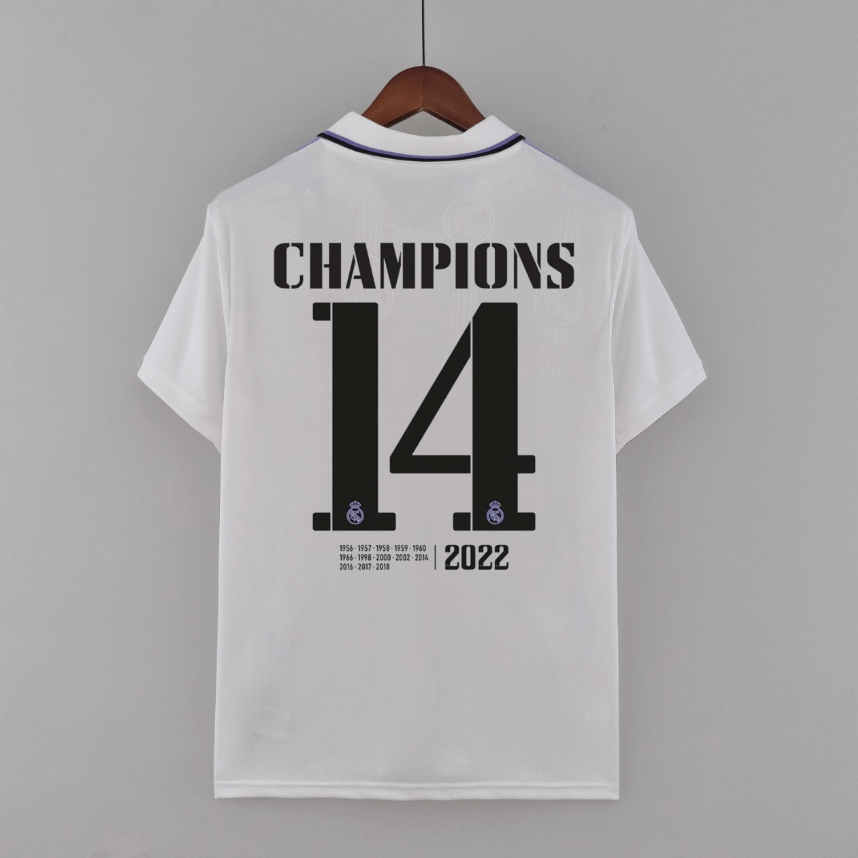 Camiseta 22/23 Real Madrid 14 Champions Liga De Campeones De La UEFA