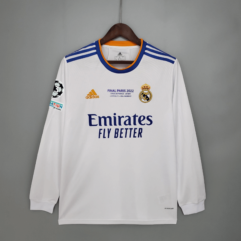 Camiseta Real M adrid Primera Equipación 21/22 Final ML