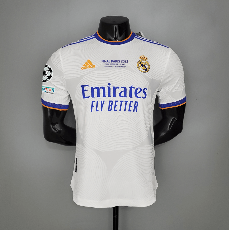 Camiseta Real M adrid Primera Equipación 21/22 Final Versión Reproductor