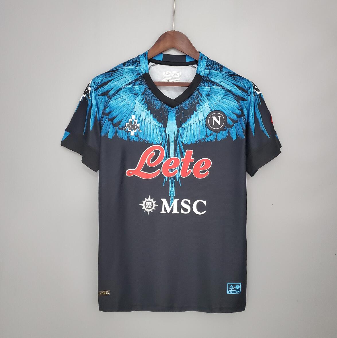 Camiseta S.S.C. Napoli Negra 2021-2022