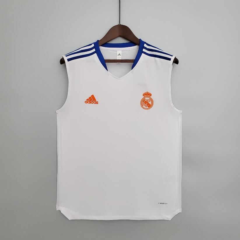 Camiseta Sin Mangas Entrenamiento Real Madrid 21/22 - Blanca