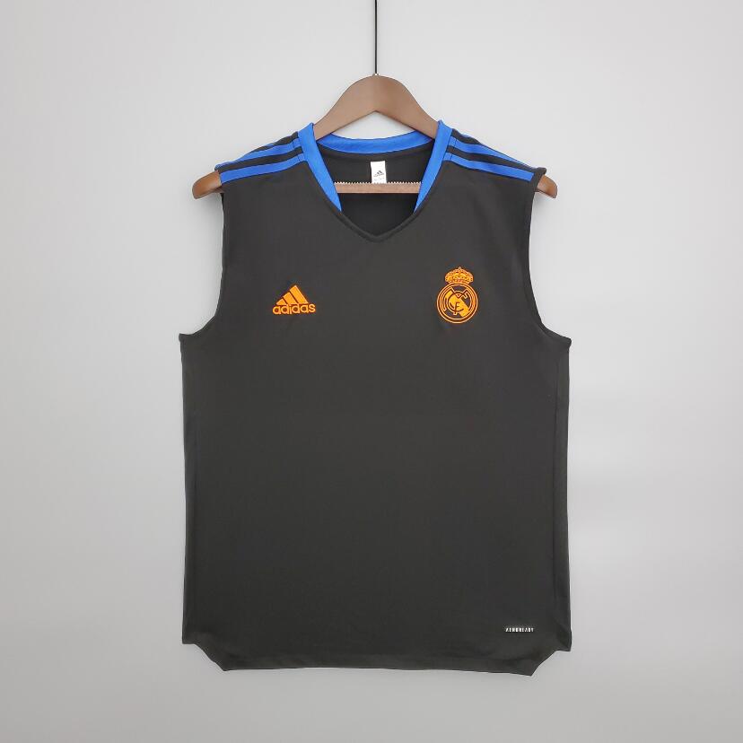 Camiseta Sin Mangas Entrenamiento Real Madrid 21/22 - Negra