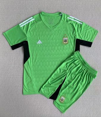 Camiseta Argentina 2023 Local Portero 3 Estrellas Niño