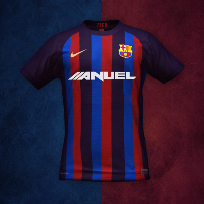 Camiseta BARCELONA Edición Limitada De Anuel La 1a Equipación Masculina Del FC