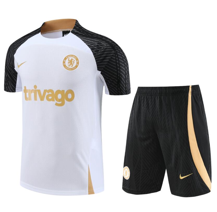 Camiseta Chelsea FC Pre-Match 23/24 Blanco + Pantalones