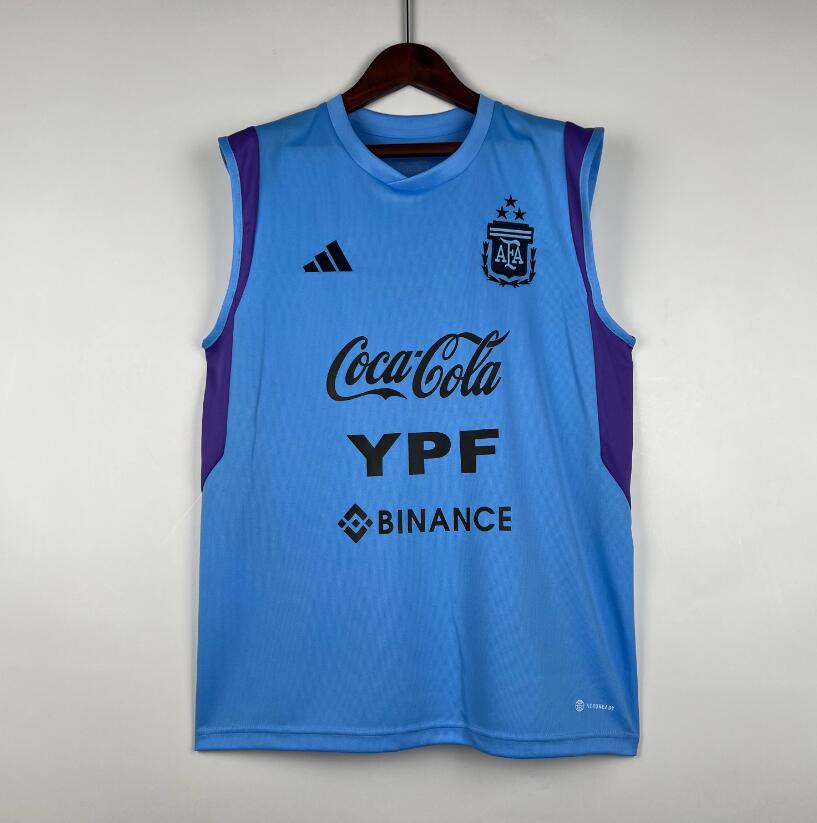 Camiseta De Fútbol Sin Mangas Argentina Azul 23/24