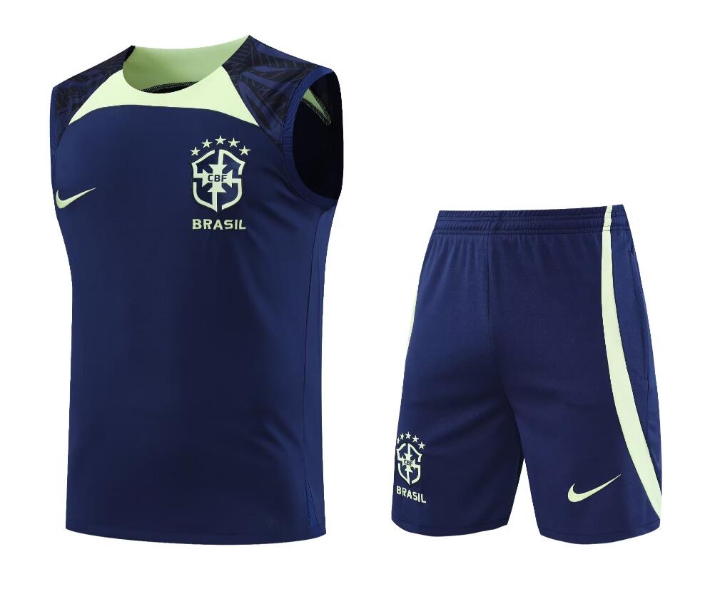 Camiseta De Fútbol Sin Mangas BRASIL Training Kit 22/23 + Pantalone