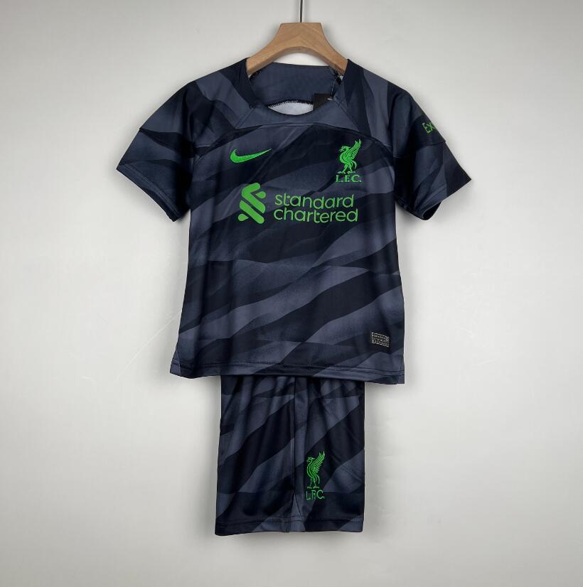 Camiseta Liverpool Fc Portero Negro 23/24 Niño