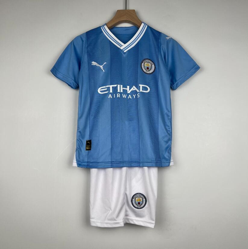 Camiseta Manchester City Primera Equipacion 2023/2024 Niño