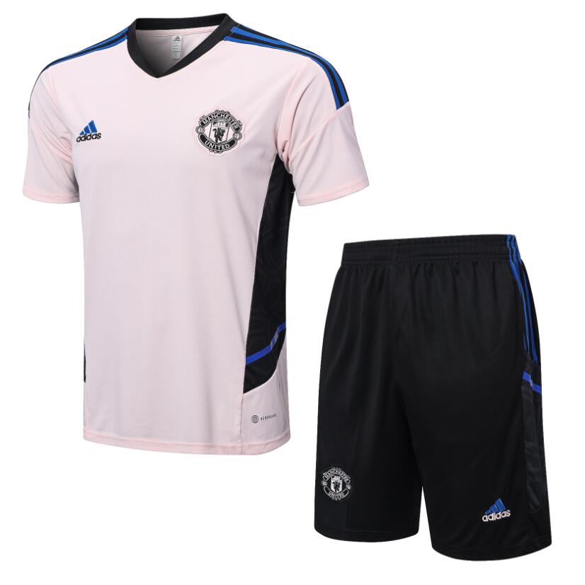 Camiseta Manchester United FC Training Kit Rosa 22/23 + Pantalone
