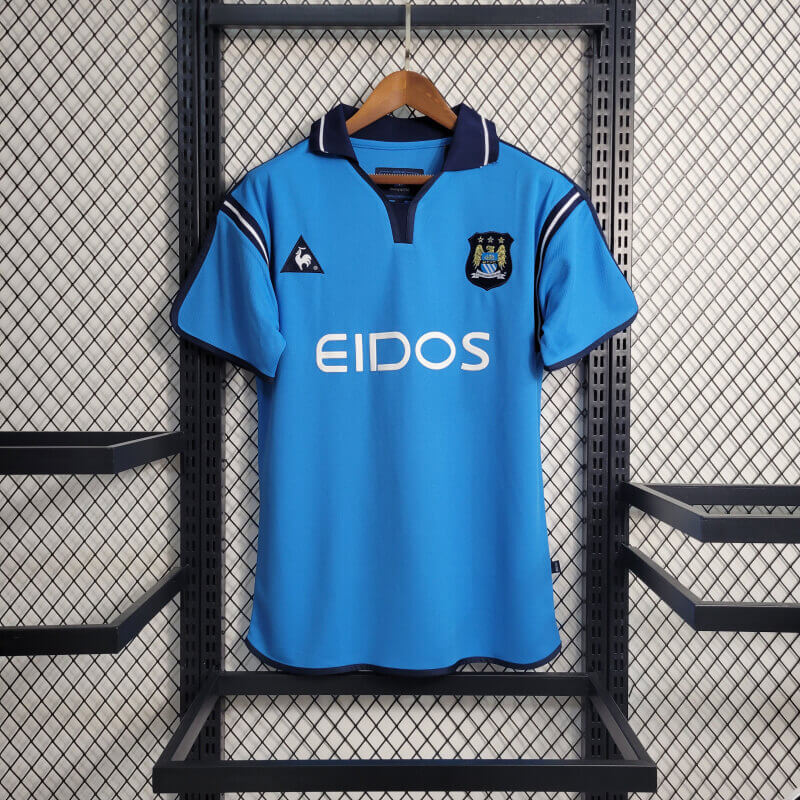 Camiseta Retro Manchester City Primera Equipacion 01/02