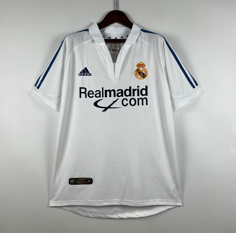 Camiseta Retro Real M adrid Primera Equipación 01/02
