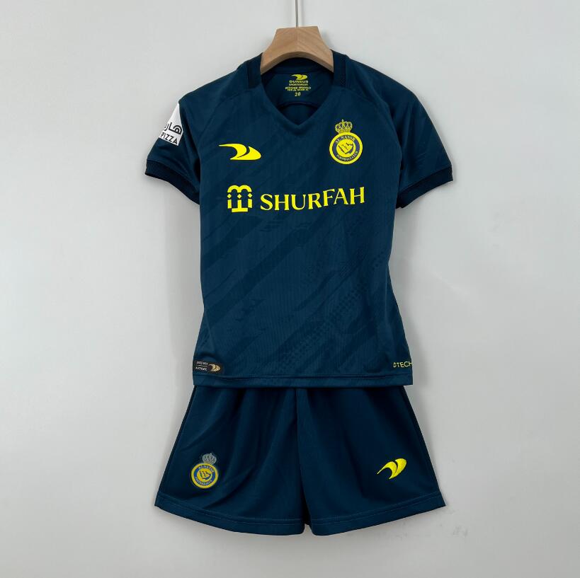 Camiseta Ronaldo 7 Al-Nassr FC Segunda Equipación 22/23 Niño