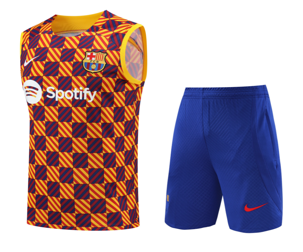 Camiseta Sin Mangas Barcelona Pre-Match 23/24 + Pantalones