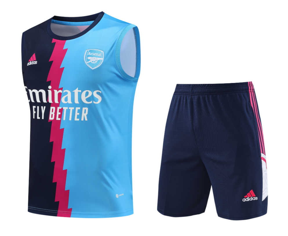 Camiseta Sin Mangas FC Arsenal Pre-Match 23/24 Azul + Pantalones