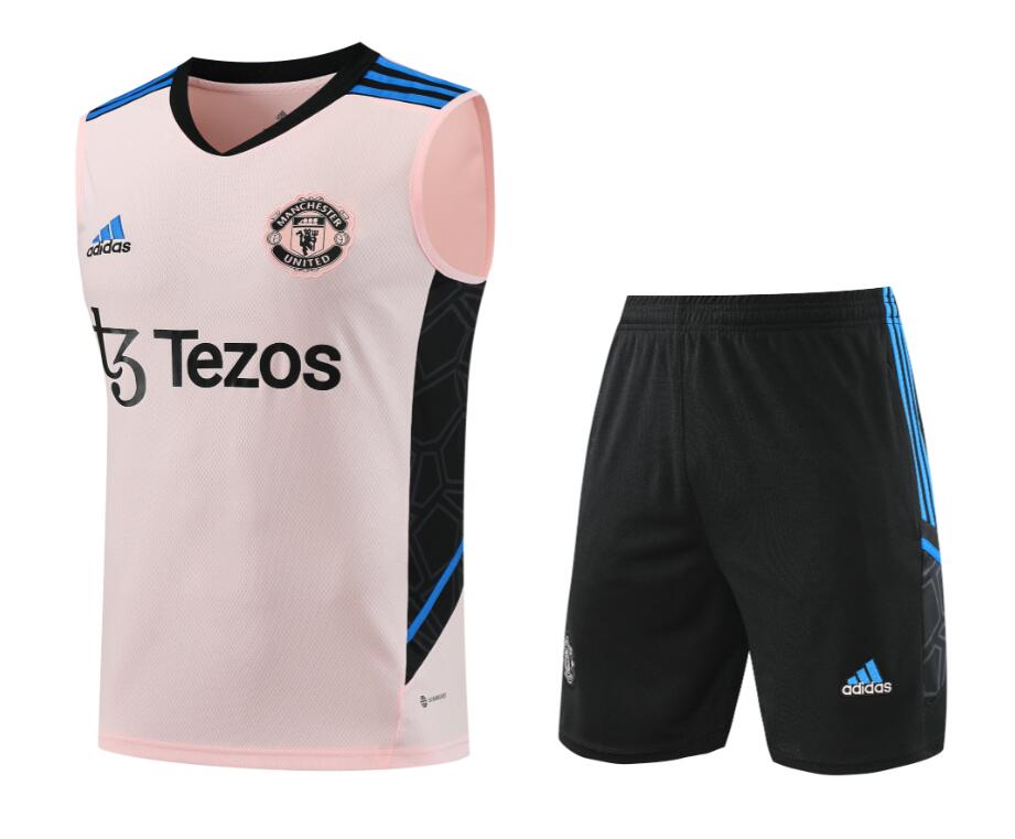 Camiseta Sin Mangas Manchester United FC Pre-Match 23/24 + Pantalones