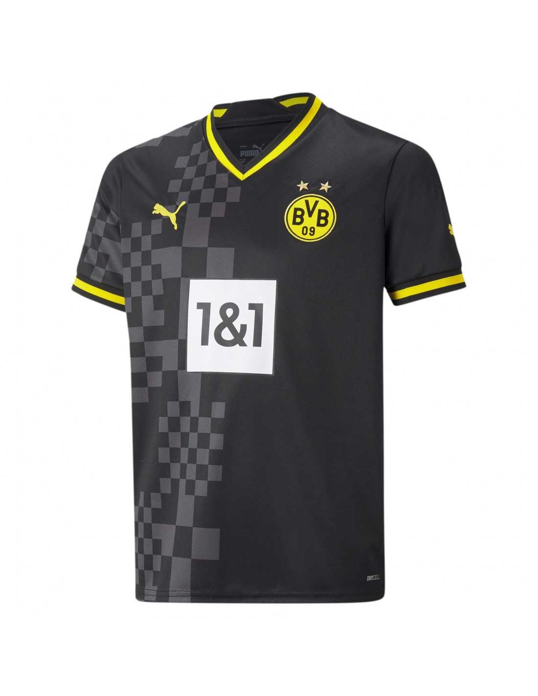 Camiseta Borussia Dortmund Segunda Equipación 2022/2023 Niño