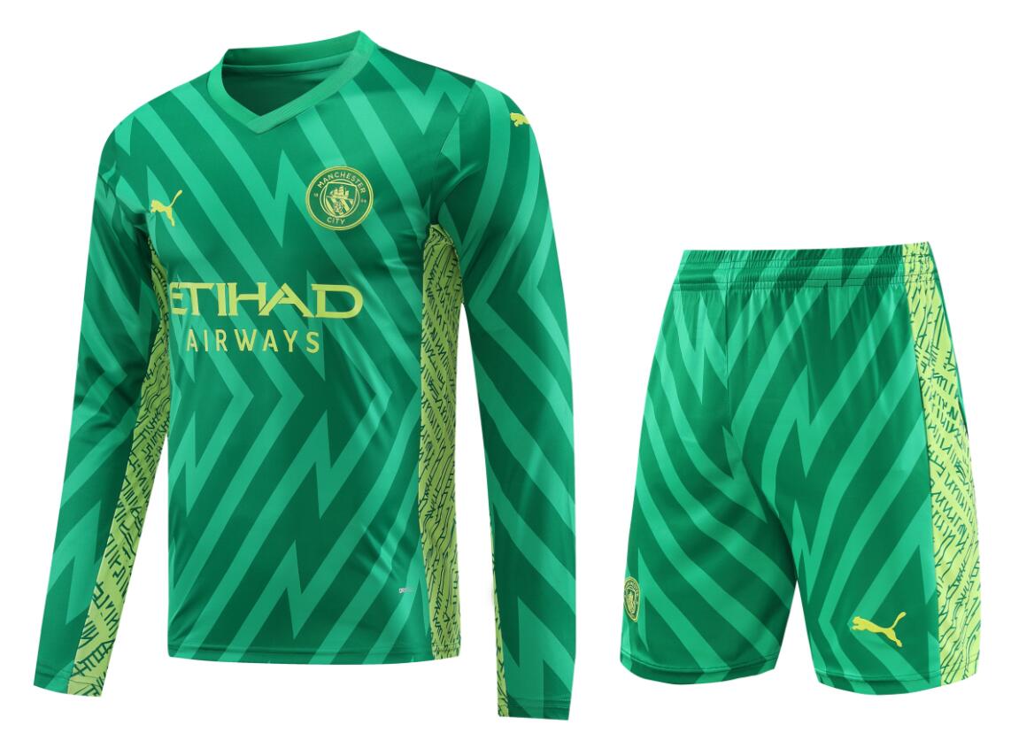 Camiseta Portero Manchester City 23-24 Verde ML