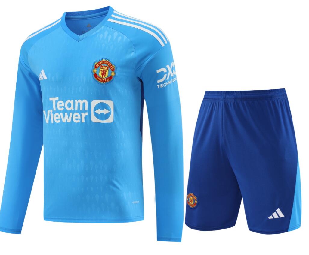 Camiseta Portero Manchester United 23/24 Azul ML