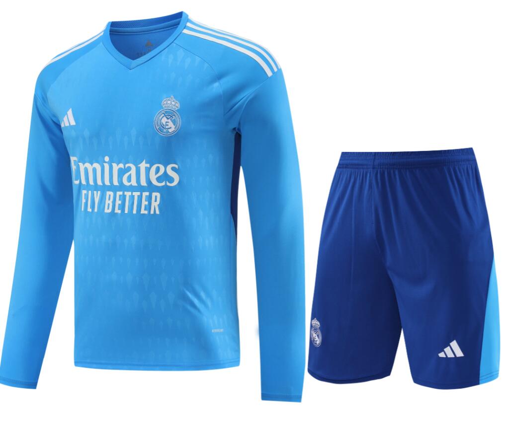 Camiseta Portero Real M adrid 2023-2024 Azul ML