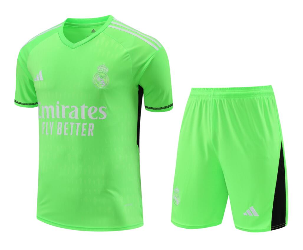 Camiseta y Pantalón Futbol Niños Liverpool Portero Negro 2023-2024