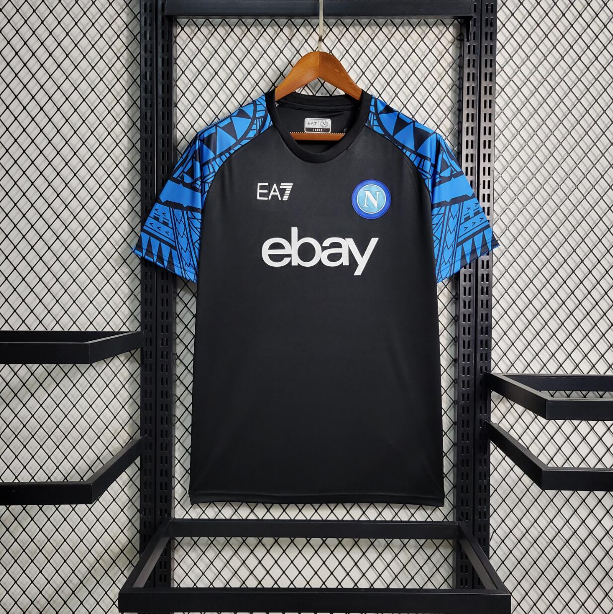 Camiseta Scc Napoli Pre-Match Negro 23/24