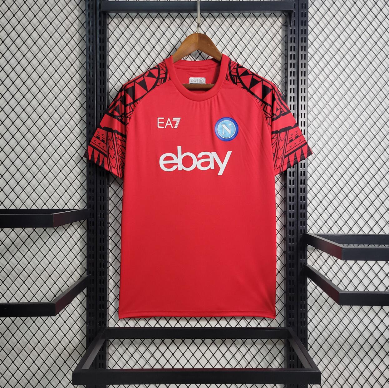 Camiseta Scc Napoli Pre-Match Rojo 23/24