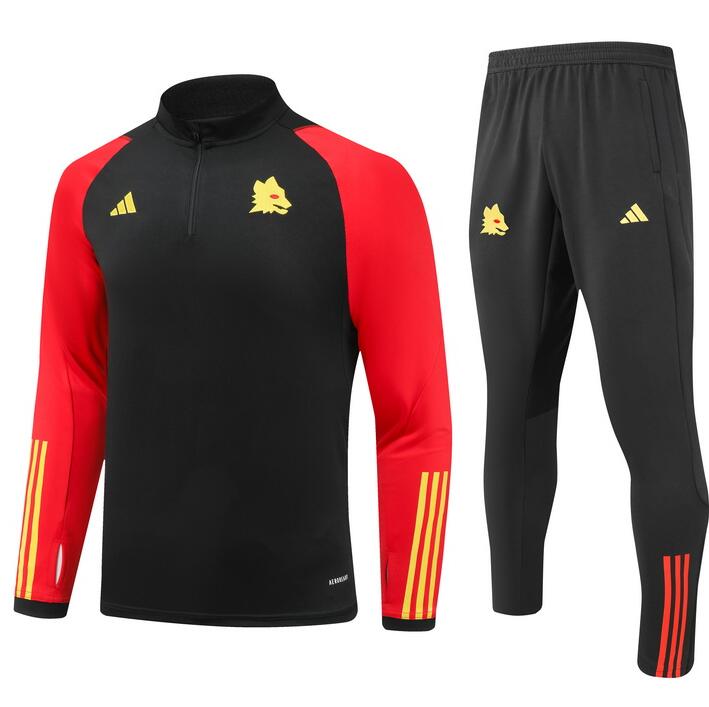 Sudadera AS ROMA Training 2023/2024 Negro Niño +Pantalones