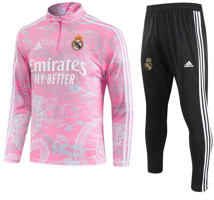 Sudadera Fc Real M adrid 2023 Edición Especial Rosa Niño + Pantalones