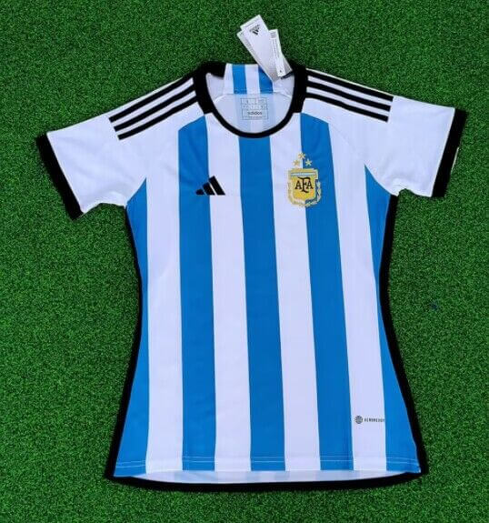 Camiseta Argentina Primera Equipación 2022 3 estrellas Mujer