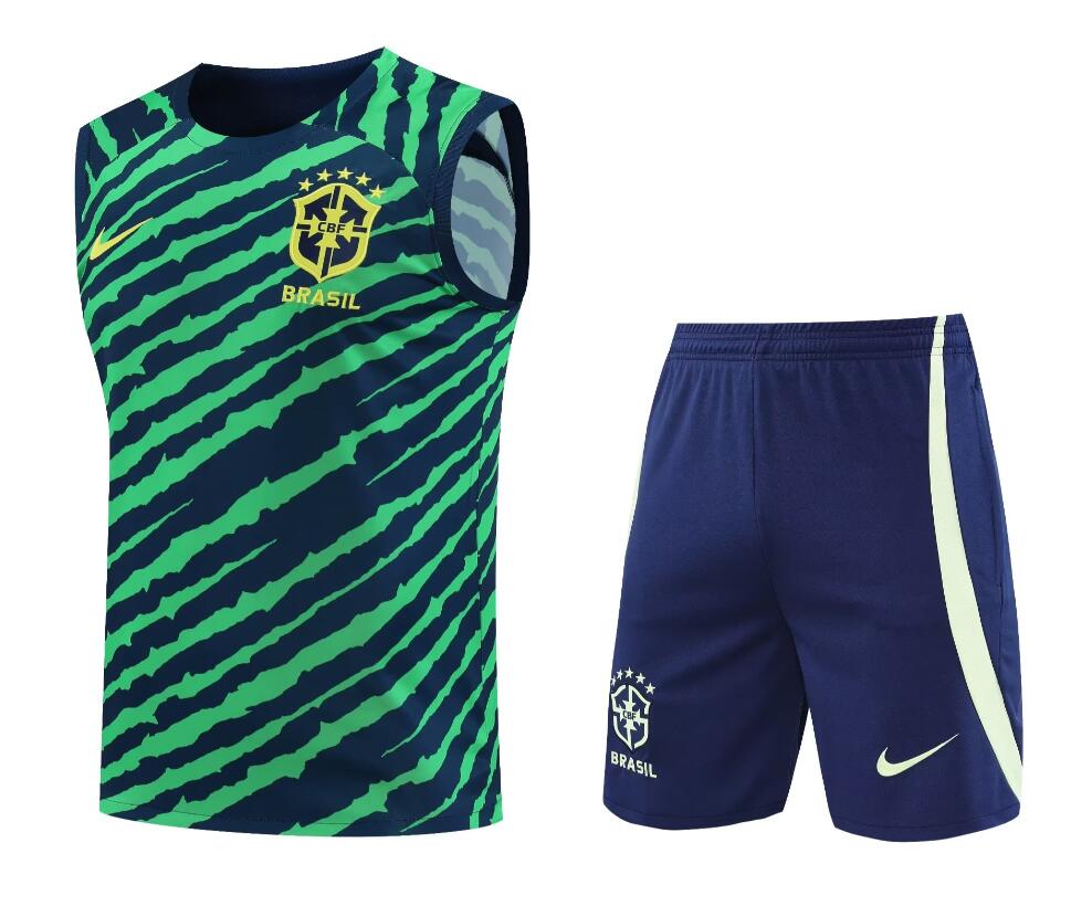Camiseta De Fútbol Sin Mangas BRASIL Pre-Match 2022