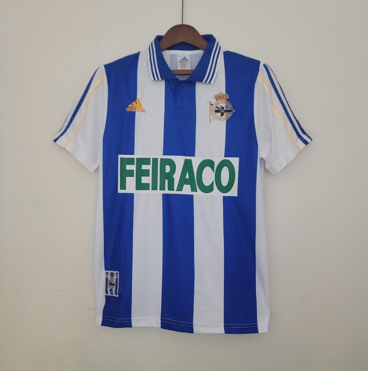 Camiseta LA CORUÑA Primera Equipación 99/00 Retro