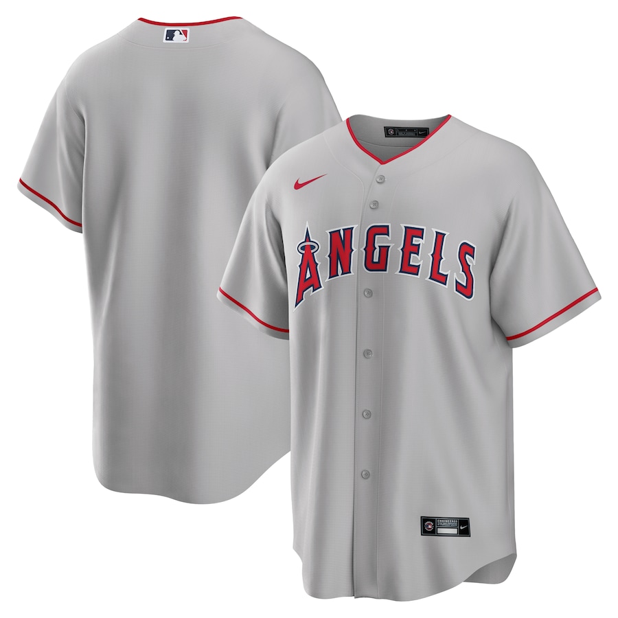 Camiseta Los Angeles Angels Road para en gris