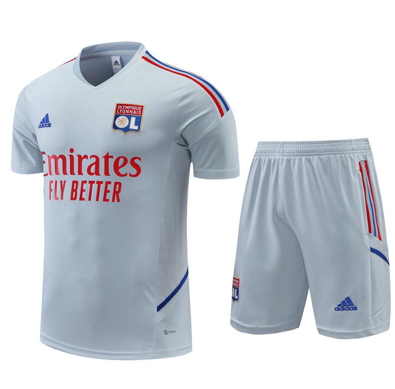 Camiseta Olympique Lyonnais Pre-Match Gris 22/23 + Pantalones