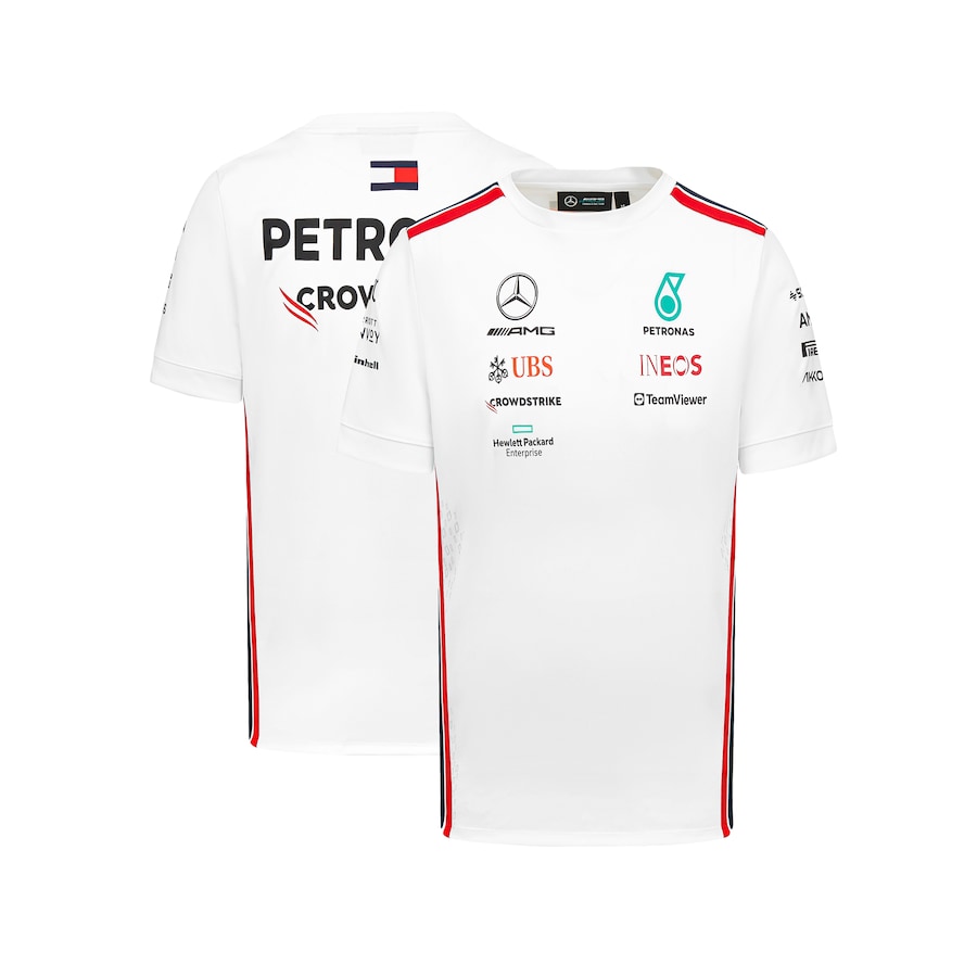 Camiseta Piloto Equipo AMG Petronas F1 2023 - Blanco