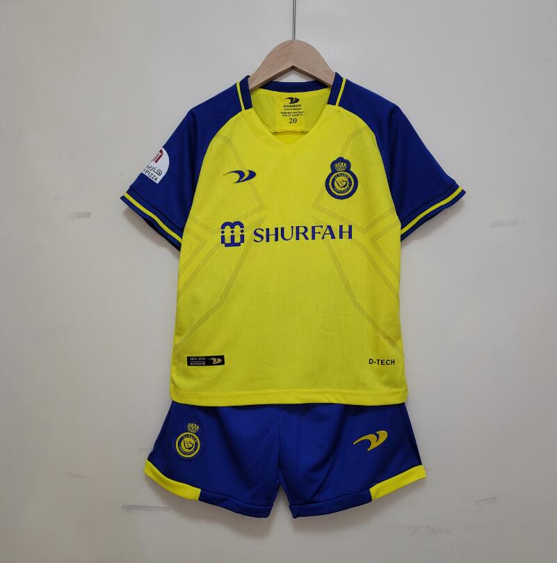 Camiseta Ronaldo 7 Al-Nassr FC Primera Equipación 22/23 Niño