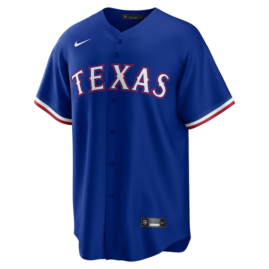 Camiseta de visitante de los Royal Texas Rangers de Jacob deGrom