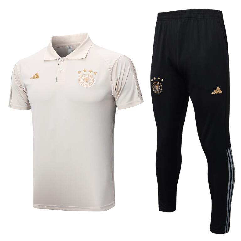 Polo Alemania Pre-Match Beige 22/23 + Pantalones